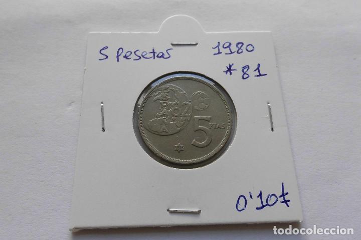 Moedas Juan Carlos I: 5 pesetas 1980*81