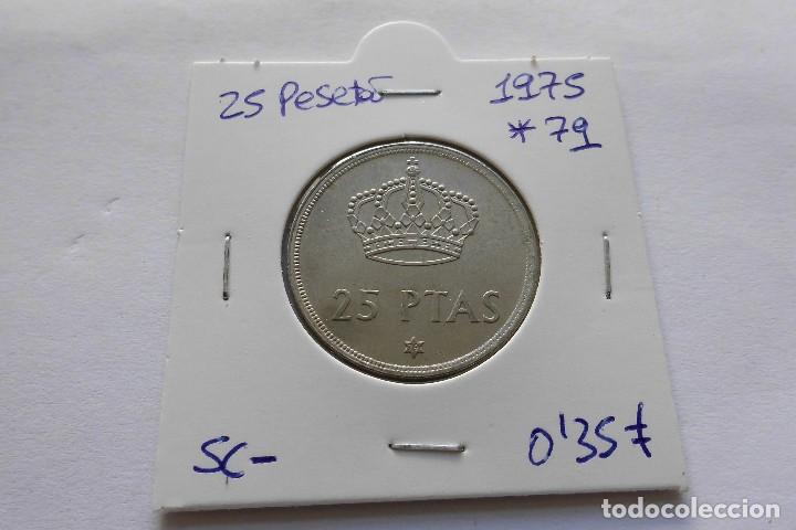 Moedas Juan Carlos I: 25 pesetas 1975*79 SC-
