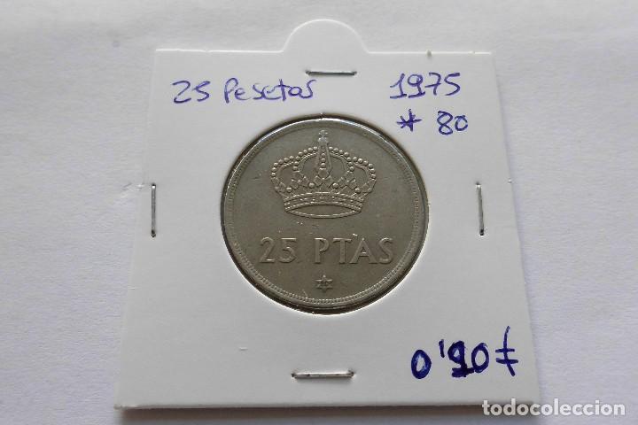 Moedas Juan Carlos I: 25 pesetas 1975*80