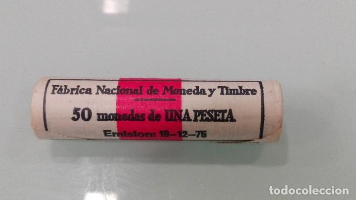 Monedas Juan Carlos I: CARTUCHO FNMT DE 50 MONEDAS DE 1 PESETA 1975 *78 JUAN CARLOS I.SIN CIRCULAR