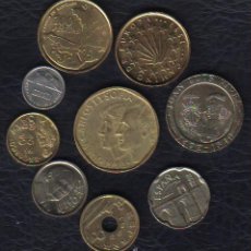 Monedas Juan Carlos I: ESPAÑA - JUAN CARLOS I - LAS 9 MONEDAS DE 1993 