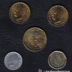 Monedas Juan Carlos I: ESPAÑA - JUAN CARLOS I - LAS 5 MONEDAS DE 1988 SC 