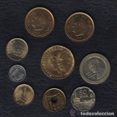 Monedas Juan Carlos I: ESPAÑA - JUAN CARLOS I - LAS 9 MONEDAS DE 1997 