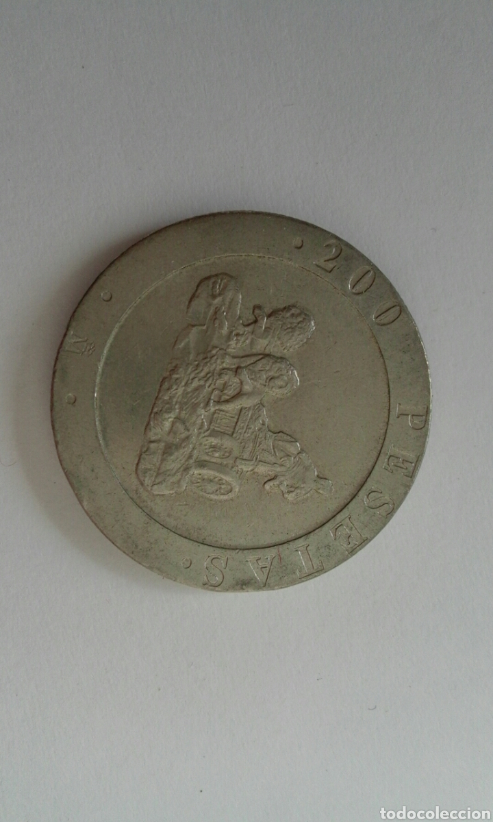 Monedas Juan Carlos I: Moneda de 200 pesetas 1990 - Foto 2