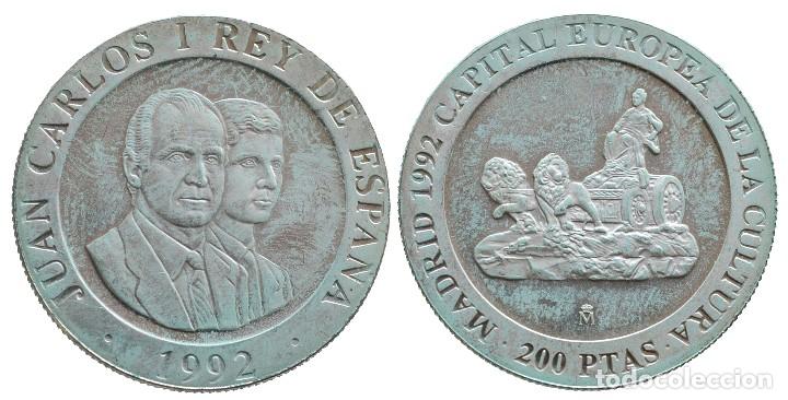 Coins Juan Carlos I: 200 PESETAS 1992 -PLATA-