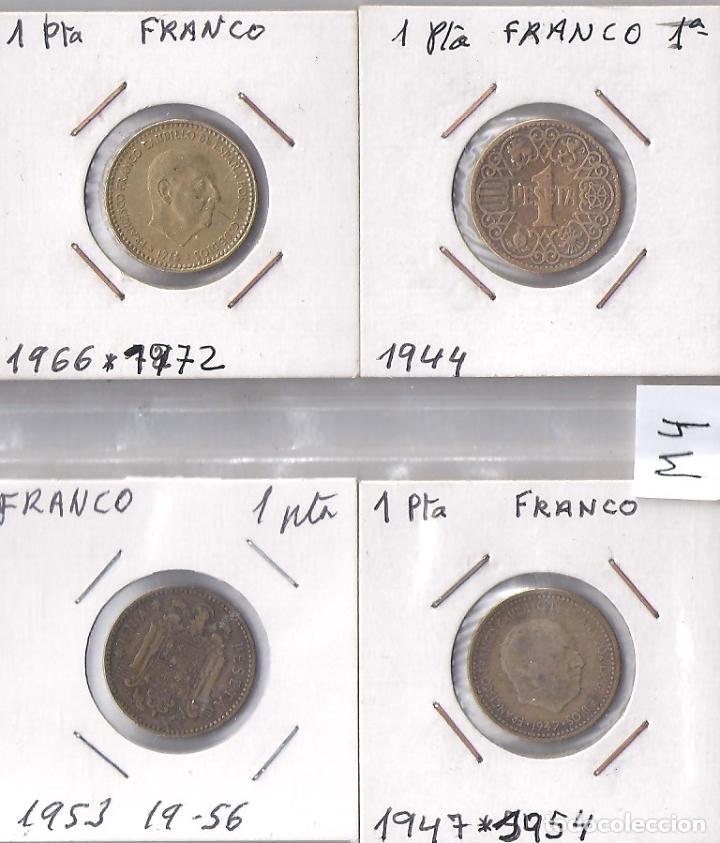 M&uuml;nzen unter Juan Carlos I: LOTE DE 4 PESETAS DISTINTAS DE FRANCO (M4)