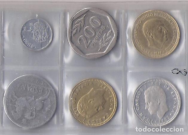 M&uuml;nzen unter Juan Carlos I: BONITO LOTE DE 6 MONEDAS DE FRANCO Y EL REY JUAN CARLOS (M8)