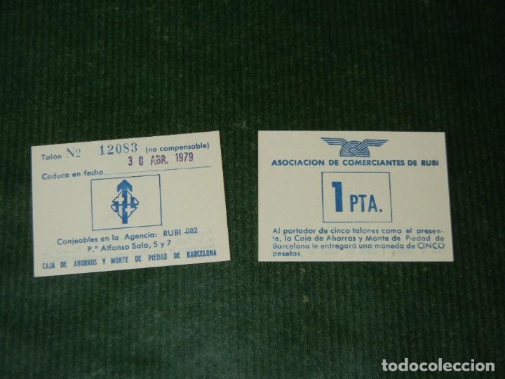 Coins Juan Carlos I: Vale de 1 Peseta - Emitido en 1978 por la Asociacion de Comerciantes de Rub&iacute; - UN VALE