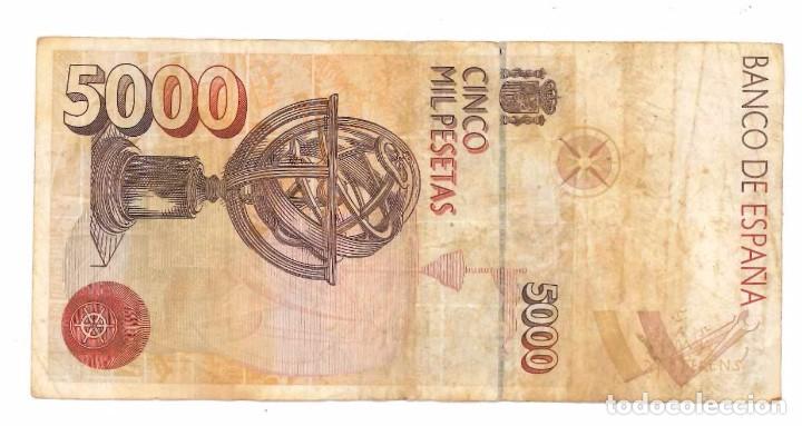 Coins Juan Carlos I: BILLETE DE 5.000 PESETAS