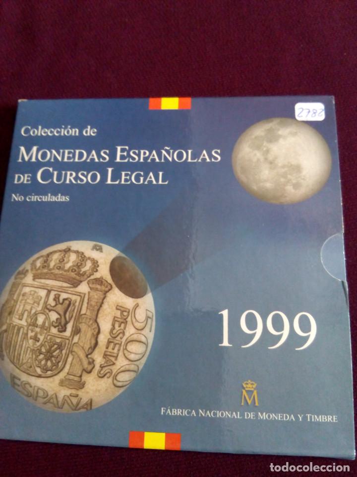 Moedas Juan Carlos I: CARTERA 1999- COLECCION DE MONEDAS PRUEBAS NUMISMATICAS