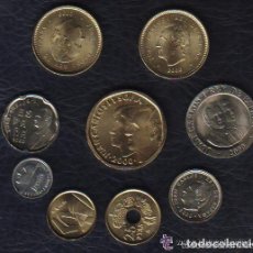 Monedas Juan Carlos I: ESPAÑA - JUAN CARLOS I - LAS 9 MONEDAS DE 2000 