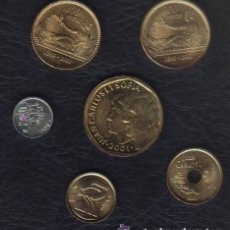Monedas Juan Carlos I: ESPAÑA - JUAN CARLOS I - LAS 6 MONEDAS DE 2001 