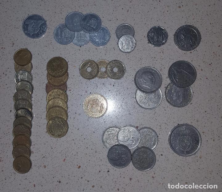 Moedas Juan Carlos I: LOTE 43 MONEDAS PESETAS - JUAN CARLOS I Y ALGUNA DE FRANCO - MUCHAS DIFERENTES