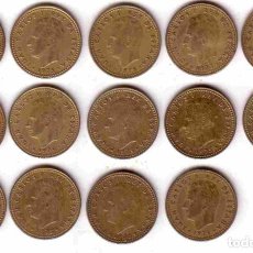 Monedas Juan Carlos I: 1 PESETAS 1975 (LOTE 14 MONEDAS). Lote 100442847