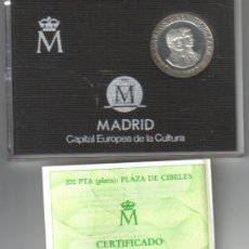 Monedas Juan Carlos I: 200 PESETAS DE PLATA 1992 (PLAZA CIBELES) - (CERTIFICADO DE AUTENTICIDAD) - FDC 
