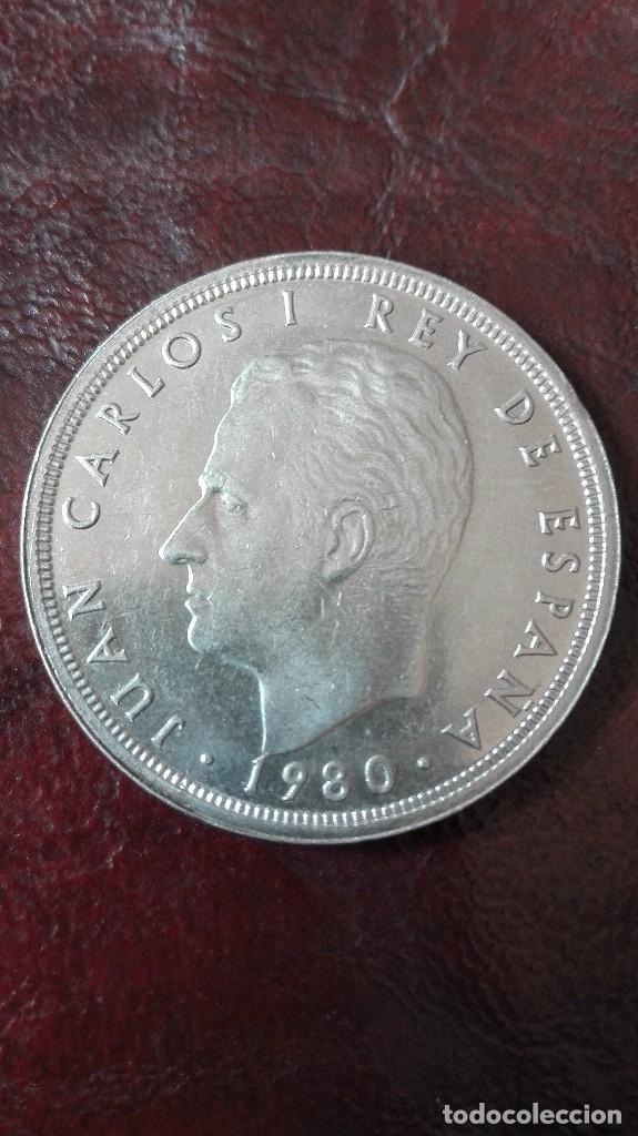 M&uuml;nzen unter Juan Carlos I: Juan Carlos l ,50 ptas 1980,estrellas:19-82 de niquel.