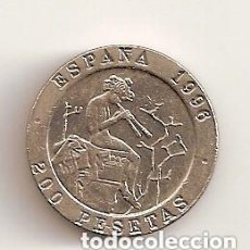 Monnaies Juan Carlos I: ESPAÑA 1996. MONEDA DE 200 PESETAS. IDILIO. JUAN CARLOS I. SIN CIRCULAR. DE CARTUCHO. Lote 365772981