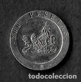 Monedas Juan Carlos I: Moneda de 200 pesetas de 1990 - Foto 2