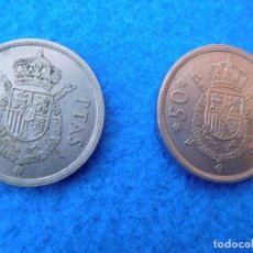 Monedas Juan Carlos I: 2 MONEDA DE 50 PESETAS DEL REY JUAN CARLOS. DE 1975, *78 Y 79, NIQUEL, 30 MM. 12 GR.