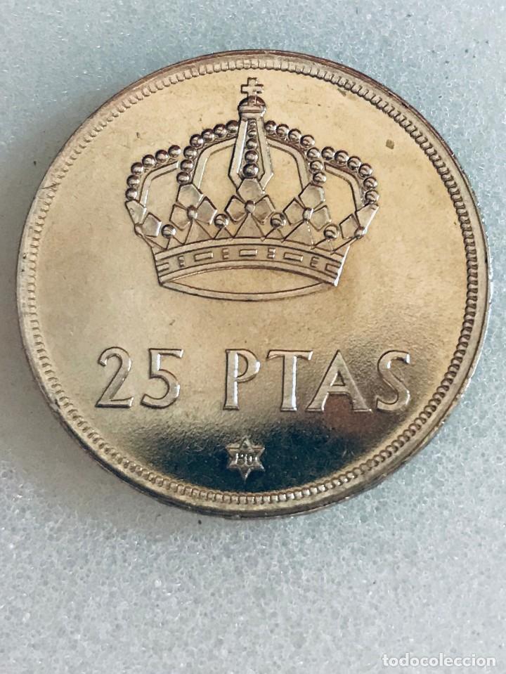Monedas Juan Carlos I: MONEDA DE 25 PESETAS- 1975 -ESTRELLA 1980.- SIN CIRCULAR