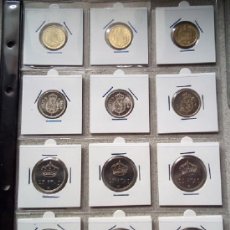 Monedas Juan Carlos I: ESPAÑA - TRES AÑOS COMPLETOS DE 1 - 50 PESETAS 1975 * 78 - 1975 * 80 - S / C - SACADAS DE CARTUCHOS. Lote 217935998