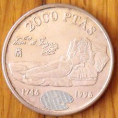Monedas Juan Carlos I: MONEDA DE PLATA 2000 PESETAS. 1996. BUEN ESTADO. JUAN CARLOS I. S/C. GOYA.. Lote 132059606