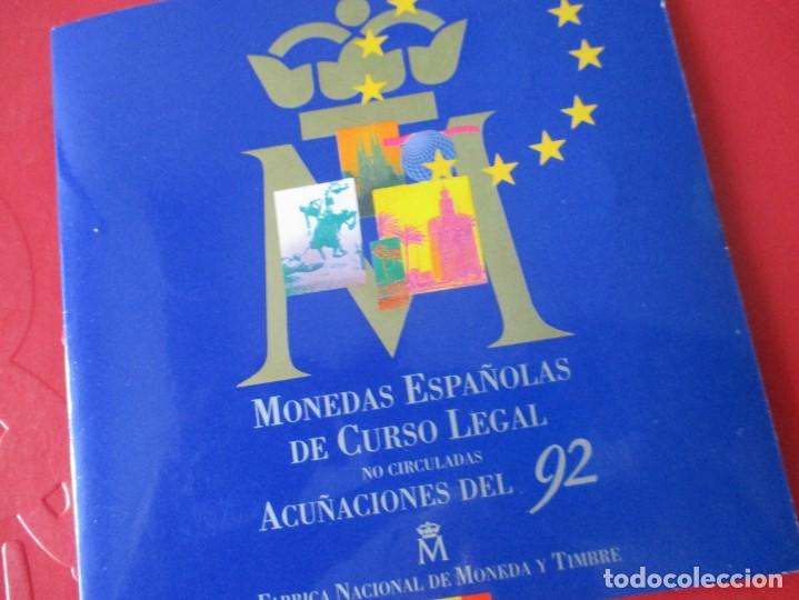 Monedas Juan Carlos I: Set con las monedas espa&ntilde;olas de 1992