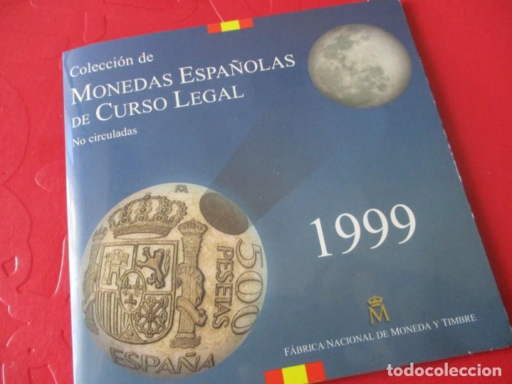 Monedas Juan Carlos I: Set con las monedas espa&ntilde;olas de 1999