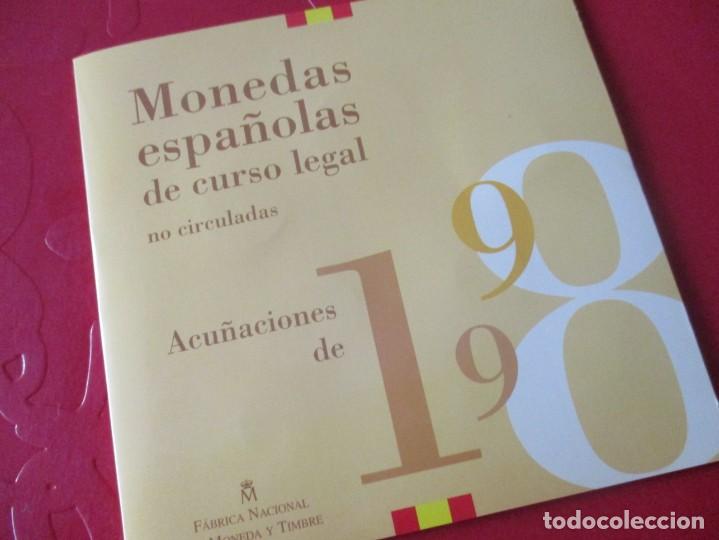Monedas Juan Carlos I: Set con las monedas espa&ntilde;olas de 1998