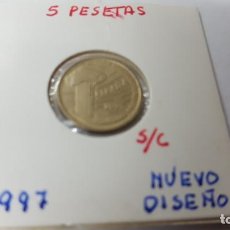 Monedas Juan Carlos I: MONEDA 5 PESETAS S/C NUEVO DISEÑO AÑO 1997. Lote 184595358