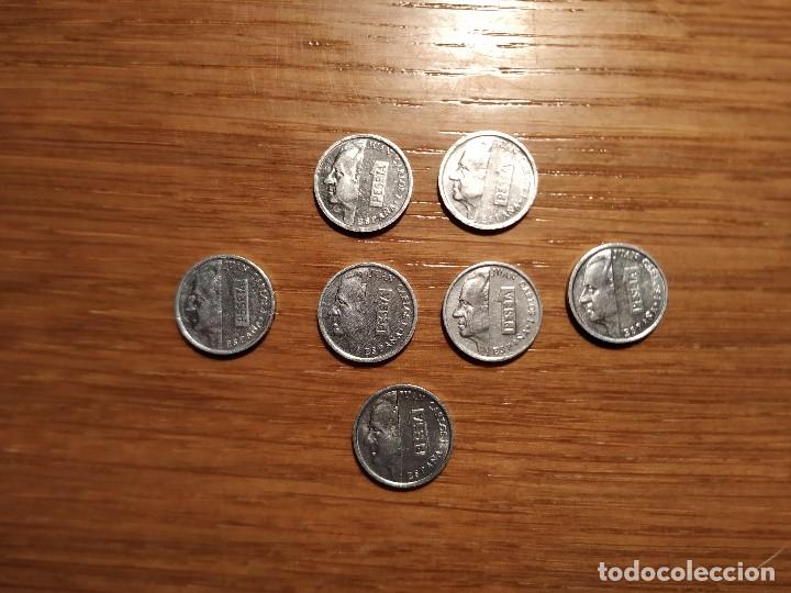 Monedas Juan Carlos I: Monedas 1 pta. 1996, 1998, 2000 - Foto 1