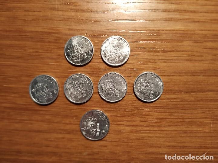 Monedas Juan Carlos I: Monedas 1 pta. 1996, 1998, 2000 - Foto 2