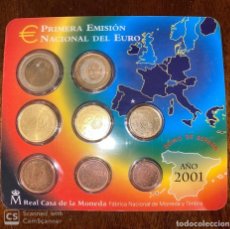 Monedas Juan Carlos I: BLISTER DE LA PRIMERA EMISION NACIONAL DEL EURO. 2001. FNMT.. Lote 197723695