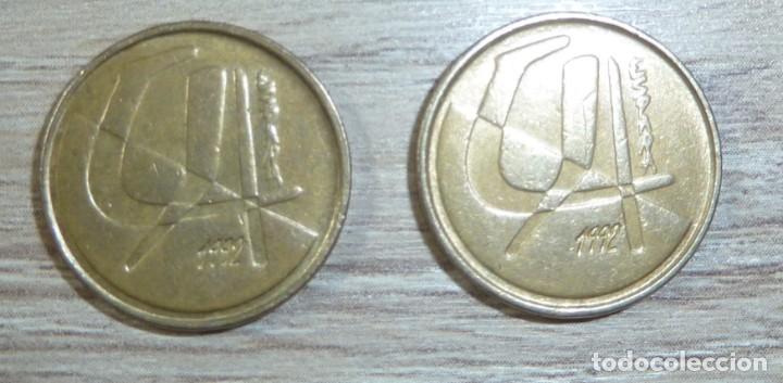 Monedas Juan Carlos I: 2 MONEDAS ESPA&Ntilde;A 5 PESETAS 1992 - Foto 2