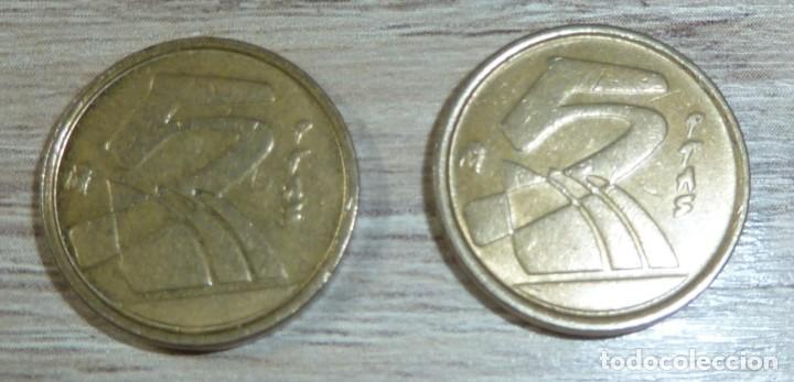 Monedas Juan Carlos I: 2 MONEDAS ESPA&Ntilde;A 5 PESETAS 1992 - Foto 3