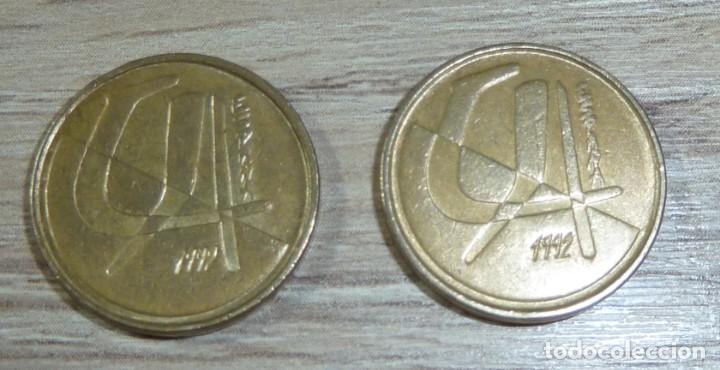 Monedas Juan Carlos I: 2 MONEDAS ESPA&Ntilde;A 5 PESETAS 1992 - Foto 1