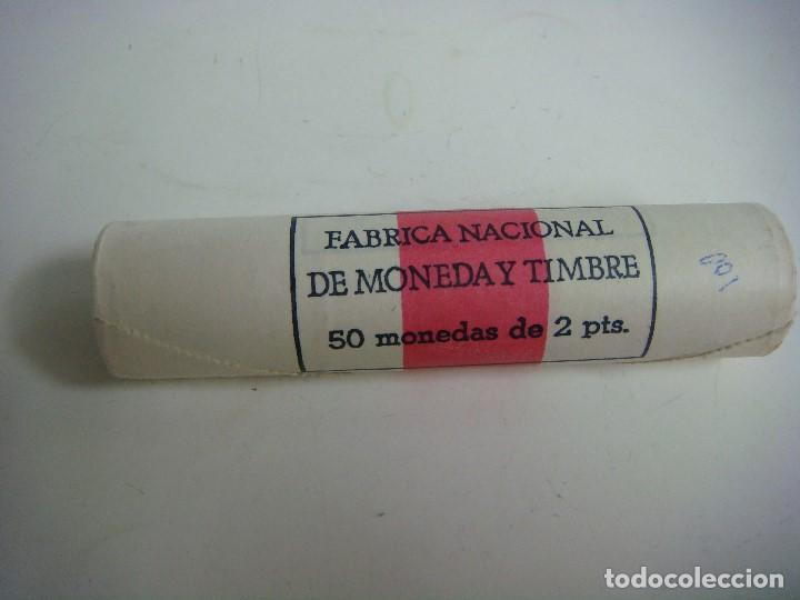 Monedas Juan Carlos I: CARTUCHO CON 50 MONEDAS DE 2 PESETAS DEL A&Ntilde;O 1982.ALUMINIO ( L )