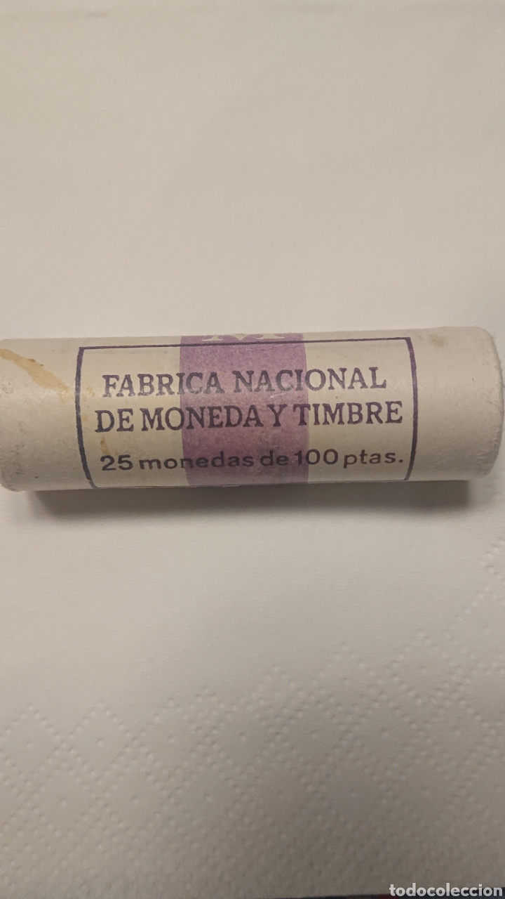 Monedas Juan Carlos I: CARTUCHO 25 MONEDAS DE 100 PESETAS A&Ntilde;O 1984 FNMT
