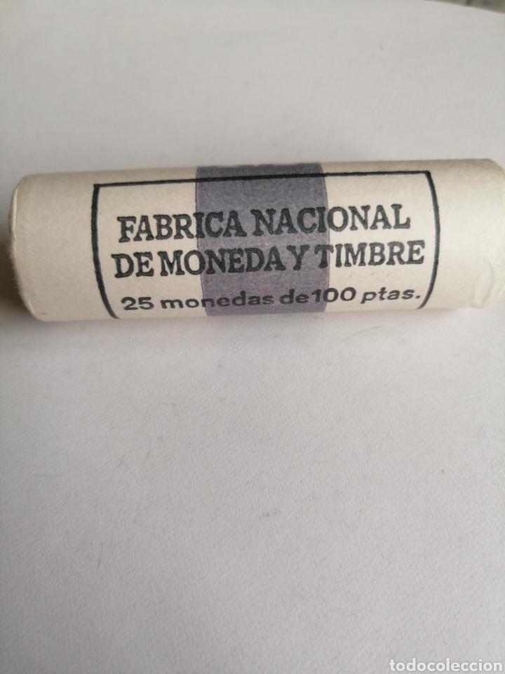 Monete Juan Carlos I: CARTUCHO 25 MONEDAS DE 100 PESETAS A&Ntilde;O 1984