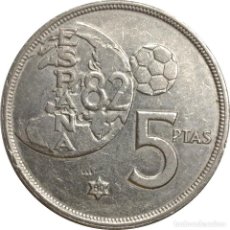 Monedas Juan Carlos I: ESPAÑA. 5 PESETAS DE 1980 *80. CAMPEONATO MUNDIAL DE FÚTBOL. KM# 817. (215).. Lote 207915505