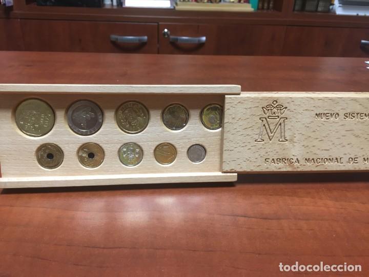 M&uuml;nzen unter Juan Carlos I: NUEVO SISTEMA MONETARIO ESTUCHE 10 MONEDAS