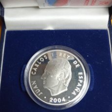 Monedas Juan Carlos I: MONEDA PLATA 10 EU REY JUAN CARLOS I. MAPA DE EUROPA 2004