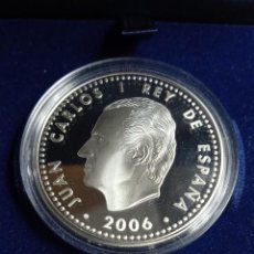 Monedas Juan Carlos I: MONEDA PLATA DE 10 EU, REY JUAN CARLOS I. ADHESION A EUROPA 2006.. Lote 226354010