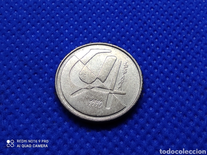 Monedas Juan Carlos I: 5 PESETAS 1990 - Foto 2