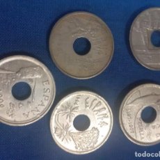 Monedas Juan Carlos I: LOTE DE 5 MONEDAS DE 25 PTS DE JUAN CARLOS I. Lote 232922055