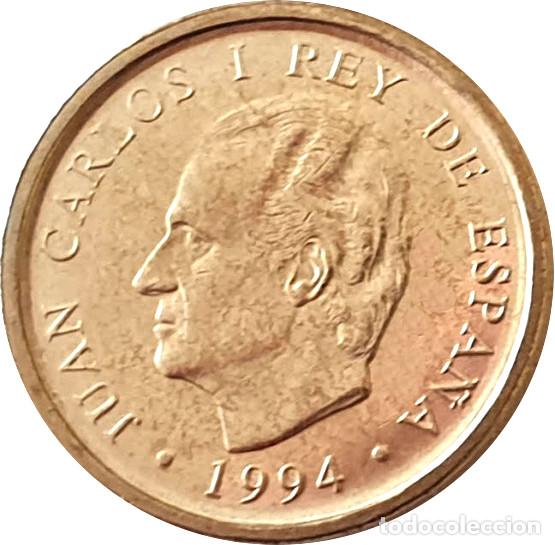 Monedas Juan Carlos I: Espa&ntilde;a, 100 Pesetas 1994 ''Flor de Lis hacia abajo'' SIN CIRCULAR? de hoja Pardo