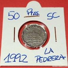 Monedas Juan Carlos I: ESPAÑA MONEDA 50 PESETAS 1992 ”LA PEDRERA” SIN CIRCULAR / L.68. Lote 257832790