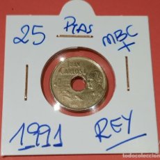 Monedas Juan Carlos I: ESPAÑA MONEDA 25 PESETAS 1991 ”REY” MBC+ / L.77. Lote 257838070