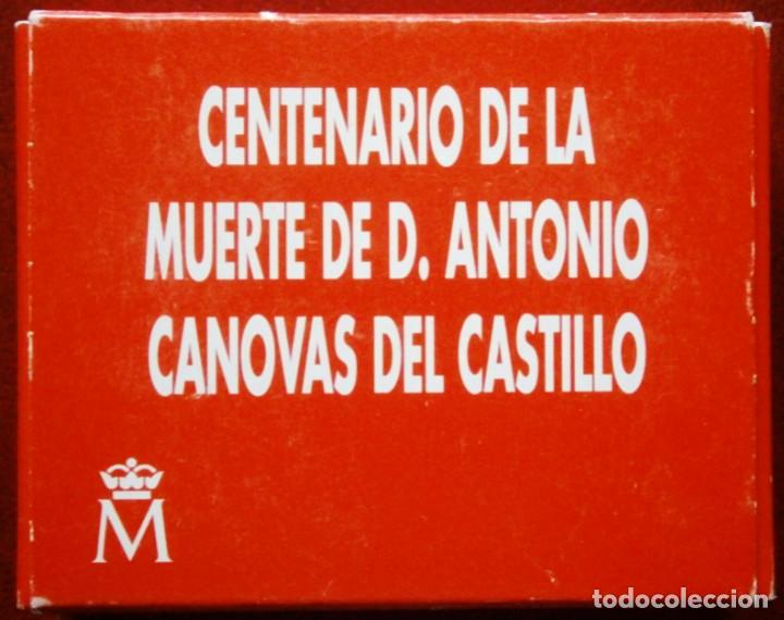 Monedas Juan Carlos I: España Juan Carlos I 1000 Pesetas 1997 conmemorativas Centenario de la Muerte Cánovas dril Castillo - Foto 4 - 260712220