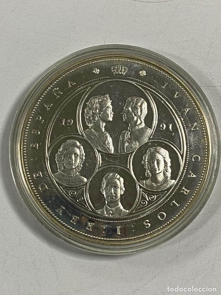 Monedas Juan Carlos I: ESPAÑA 1991. QUINTO CENTENARIO MONEDA DE 10000 PESETAS DE PLATA. 3ª SERIE. CINCUENTIN - Foto 4 - 263637410